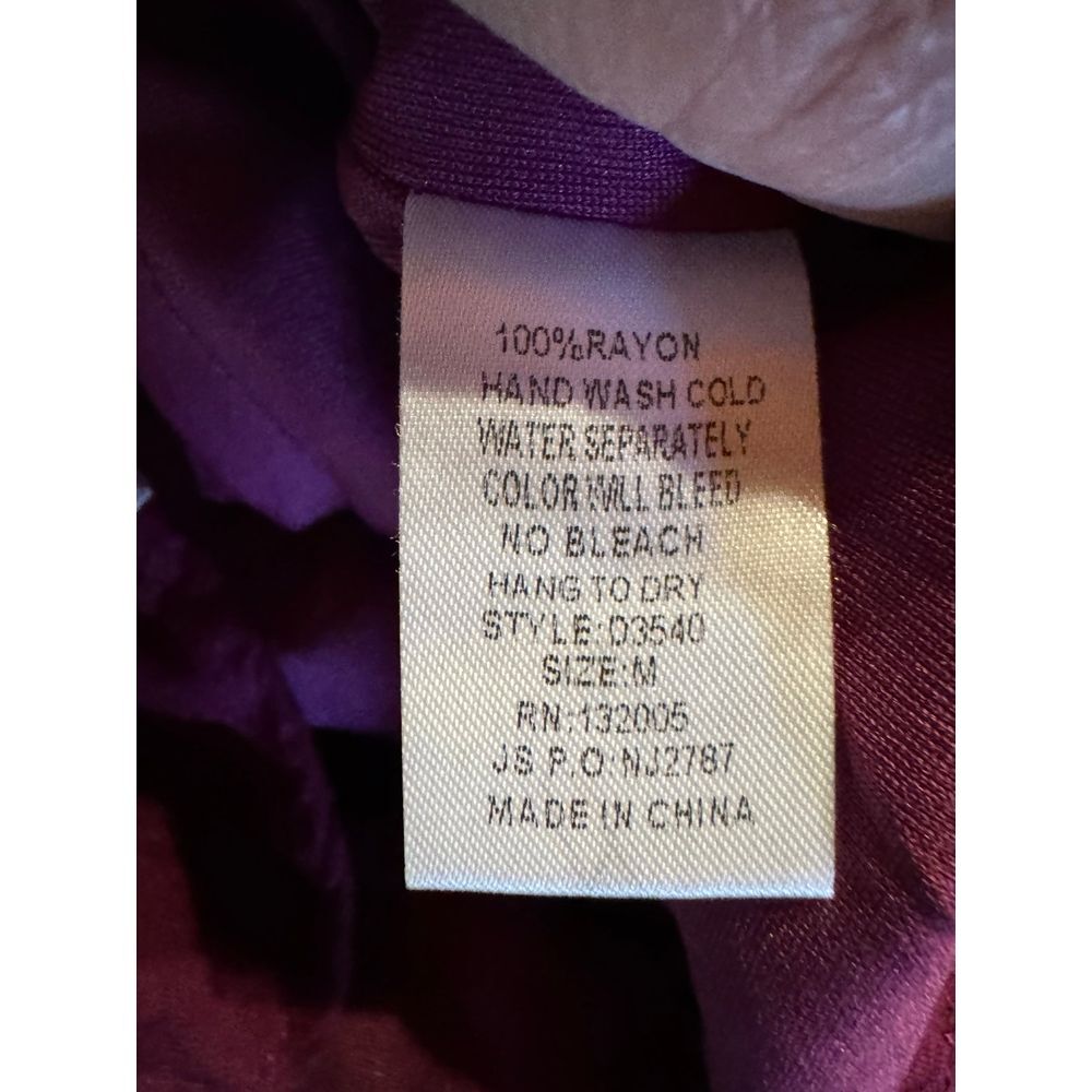Entro Burgundy Wine Swing‎ Dress Size Medium - Picture 7 of 7